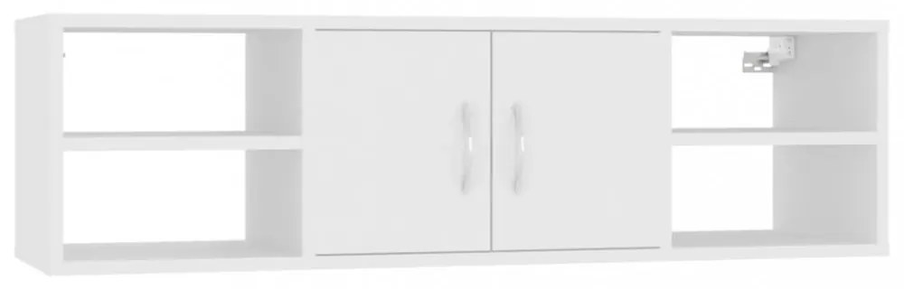 fehér szerelt fa fali polc 102 x 30 x 29 cm
