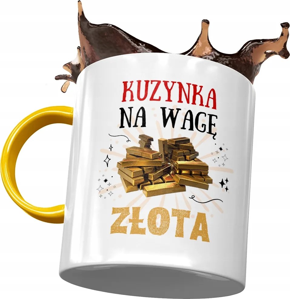 Sárga Bögre Unokatestvérnek Születésnapra Ajándék Nyomtatott Fotóval