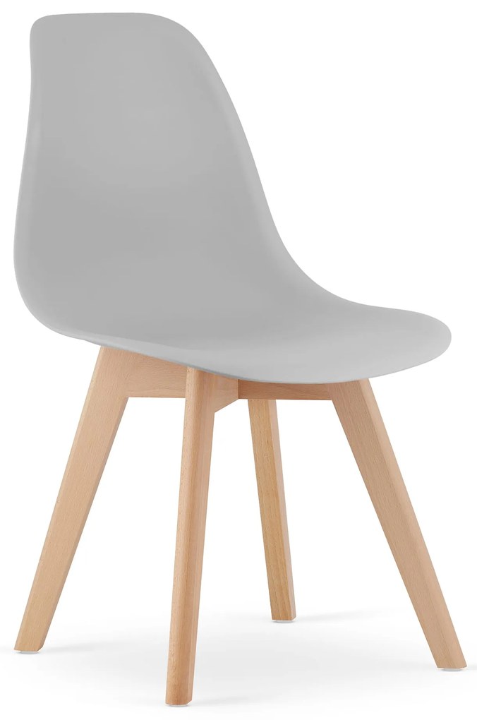 Étkezőgarnitúra 1 + 4, fekete ADRIA asztal 120x80 cm + szürke KITO szék