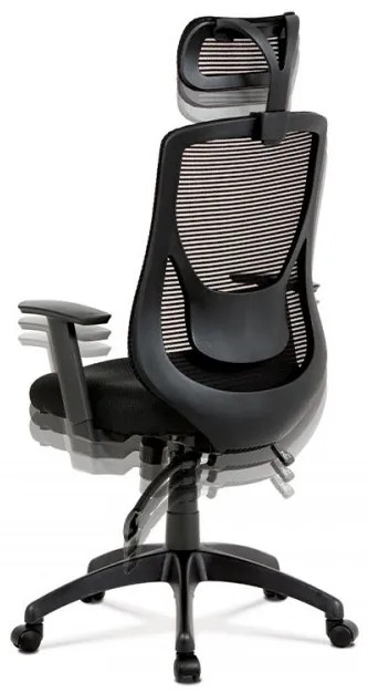 Ka-a186 Scaun pivotant de birou modern negru