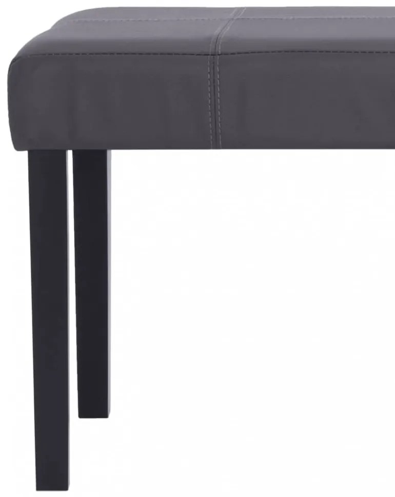 szürke műbőr pad 106 cm