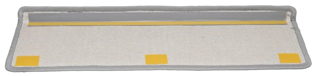 10 db szürke lépcsőszőnyeg 65x21x4 cm
