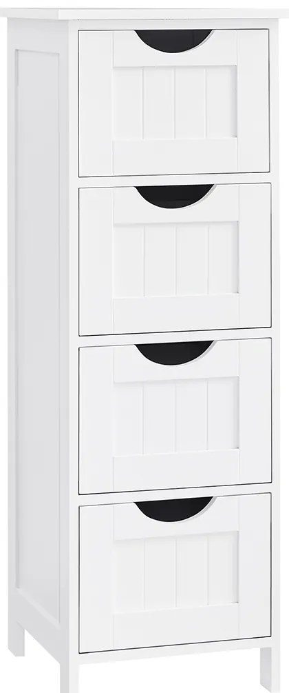 Fürdőszobai szekrény LEHAC 30x82 cm, fehér