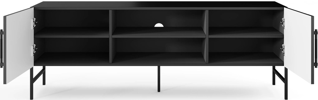 RTV asztal RAFTT 152x55 cm, fekete