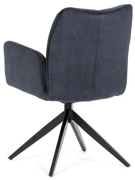 Étkezőszék kék szövetkárpittal. HC-993 BLUE2