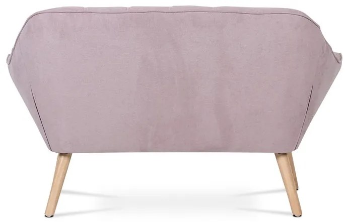 Kétszemélyes kanapé, rózsaszín szövet kárpittal, AK-322 PINK2