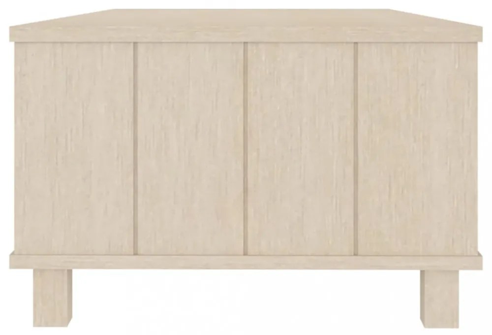 HAMAR mézbarna tömör fenyőfa dohányzóasztal 100 x 55 x 35 cm