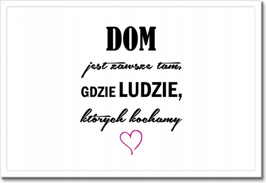 Poszterek keretben 60x40 A ház ott van, ahol az emberek