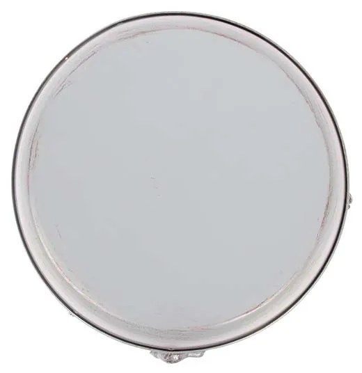 Fém felakasztható láncos madáritató, szürke 30,5 cm átmérőjű