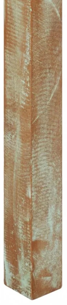 tömör újrahasznosított fa étkezőasztal 82 x 80 x 76 cm