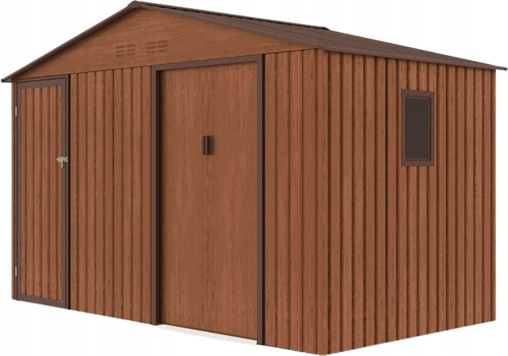 Kerti házikó Műanyag szerszámtároló 340x194cm Abiko