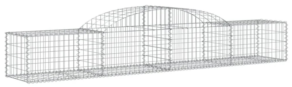 20 db íves horganyzott vas gabion kosár 300x50x40/60 cm