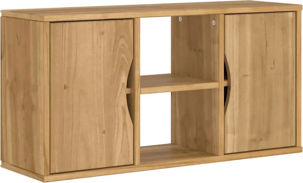 vidaXL ODDA tömörfa fenyőfa TV szekrény 79x24x40 cm
