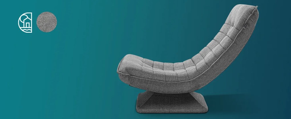 Casaria® Relaxációs fotel - szürke