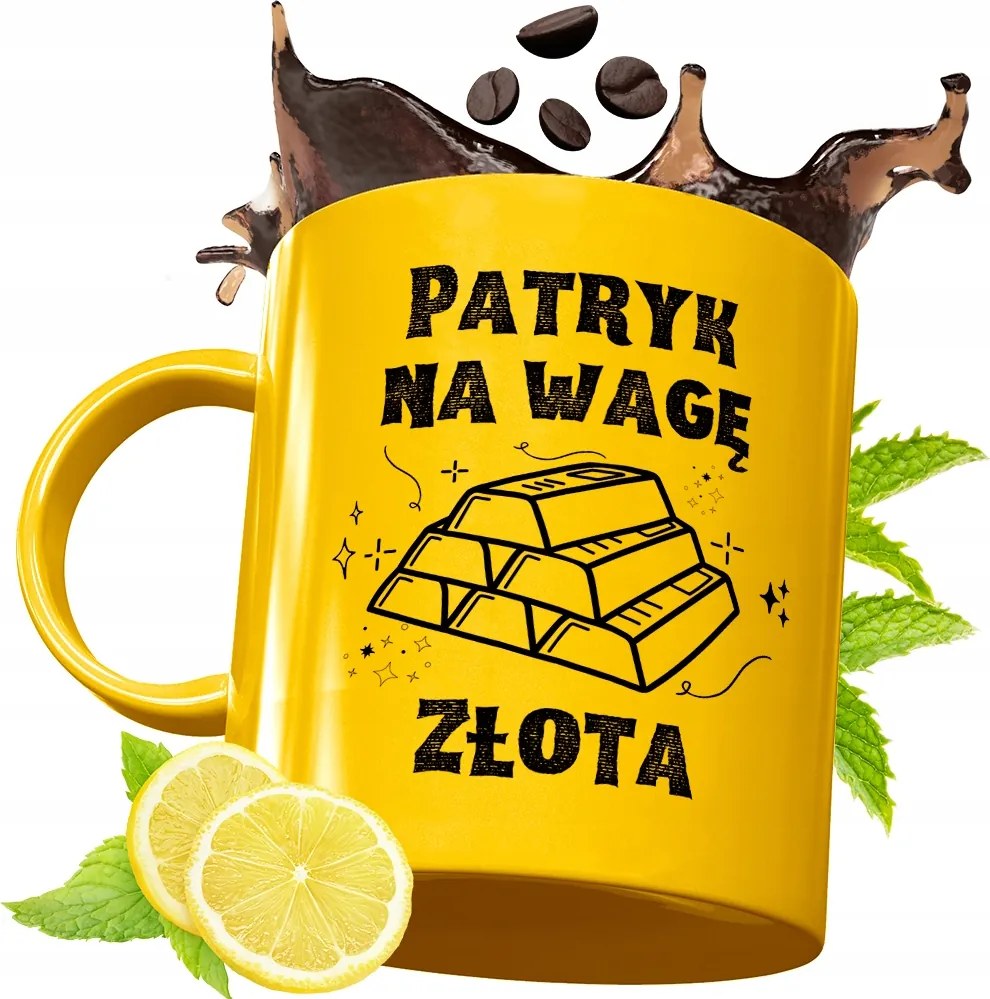 Arany Prémium Bögre Patriknak Születésnapra Ajándék Nyomtatott Nyomtatással