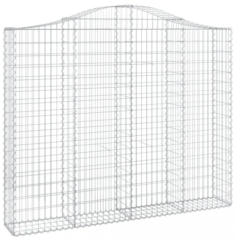 4 db íves horganyzott vas gabion kosár 200x30x160/180 cm