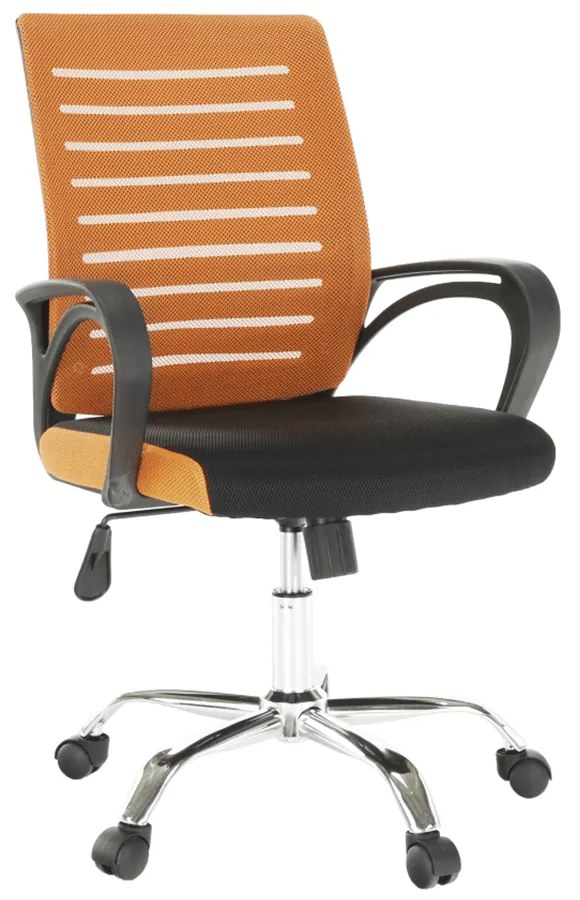 Irodai szék, narancssárga/fekete, LIZBON NEW