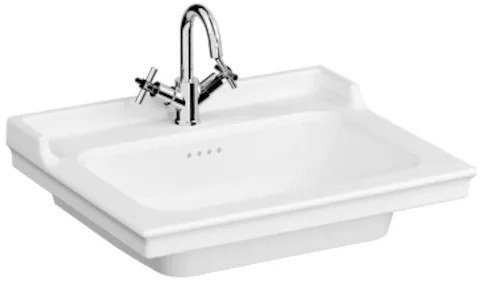 VitrA Ricordi mosdó 65x53 cm fehér színben fényes felülettel középső nyílással 7801-003-0001