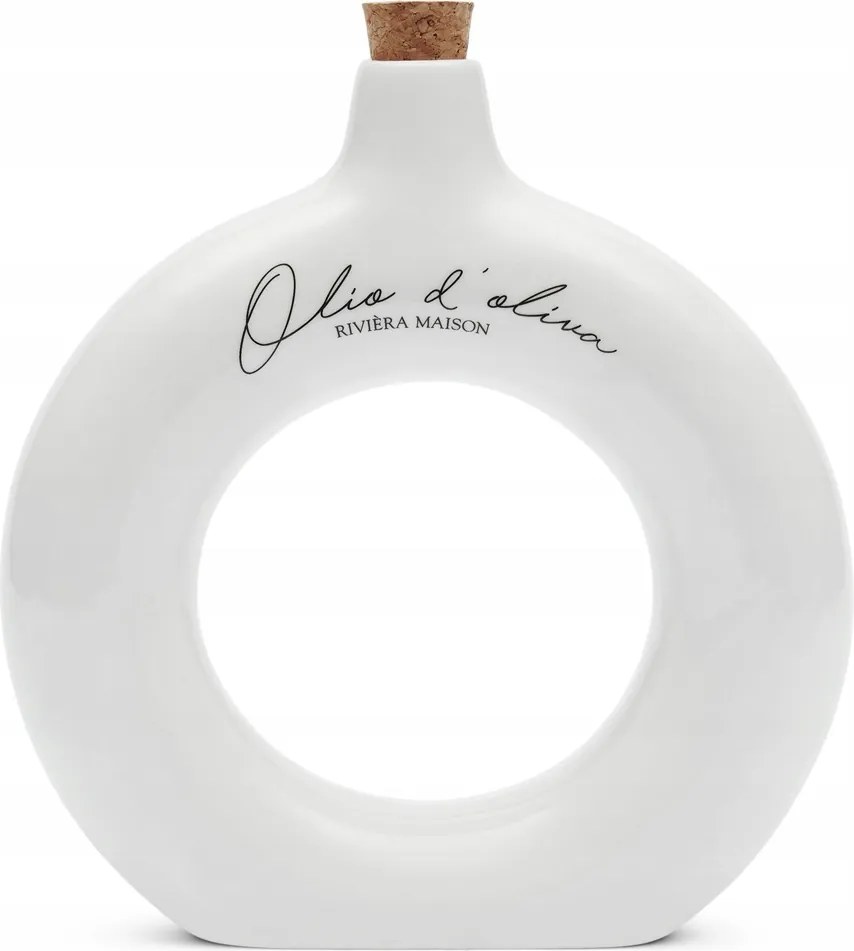 Kerámia Olívaolaj palack Riviera Maison – Olio d’Oliva Fehér