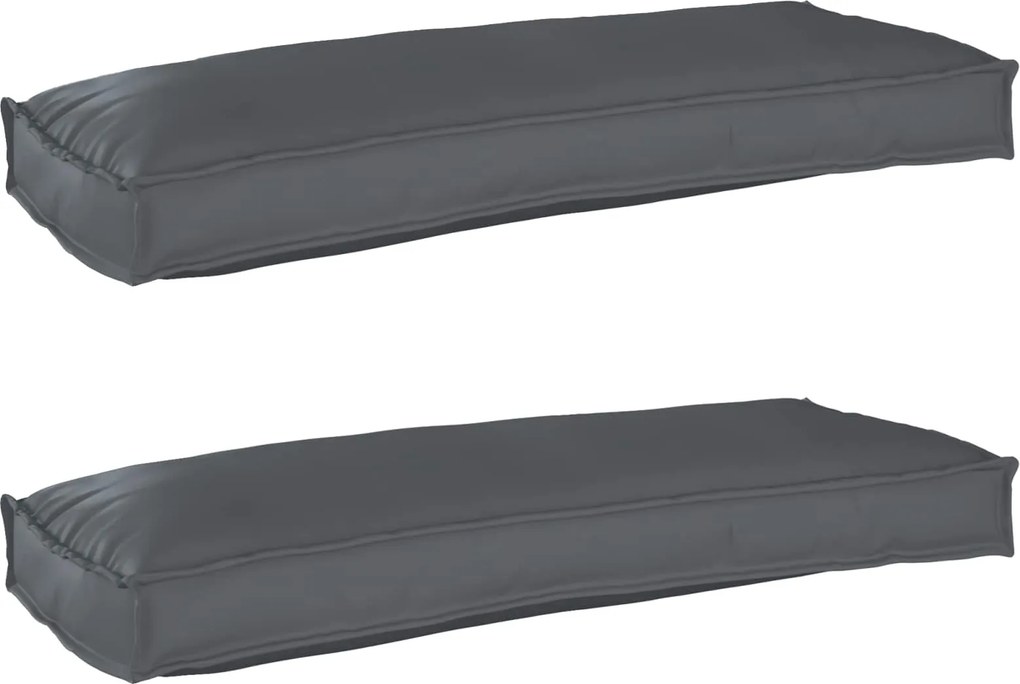 vidaXL Raklap párna készlet 2 pcs Antracit 100 x 40 x 8 cm