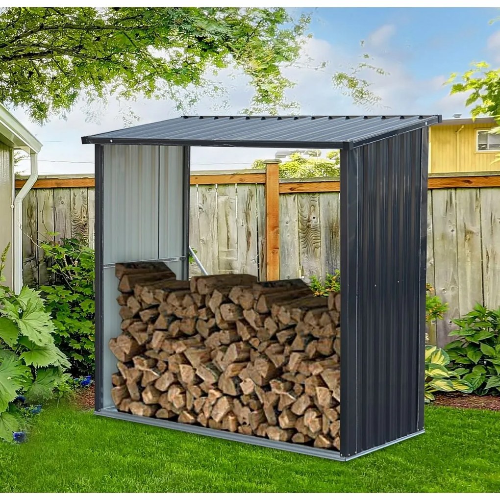 Tepro 7712 Wood Store Large fa tároló, 164 x 83 x157 cm