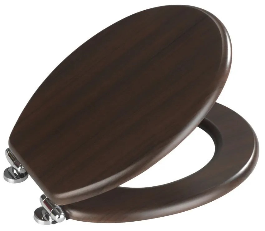 Wenge sötét WC-ülőke, 43 x 37 cm - Wenko