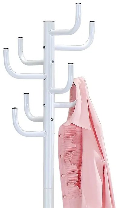 Fém állófogas fényes fehér színben, 182 cm magas 80609-A