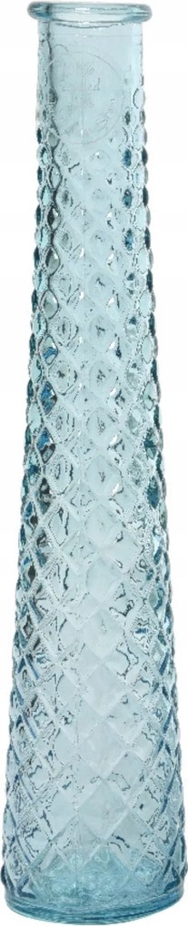 Magas váza 7x32cm kék "Kék jég"