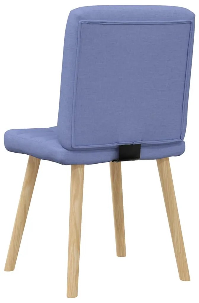 vidaXL étkezőszékek 2 db Jeans kék szövet
