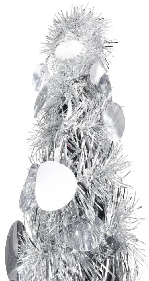 ezüstszínű pop-up PET műkarácsonyfa 120 cm