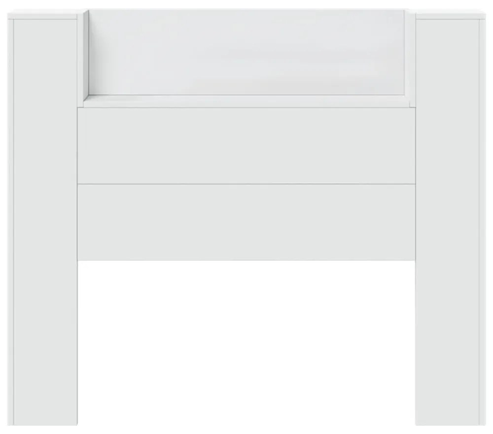 fehér áthidalószekrény LED-világítással 120x16,5x103,5 cm