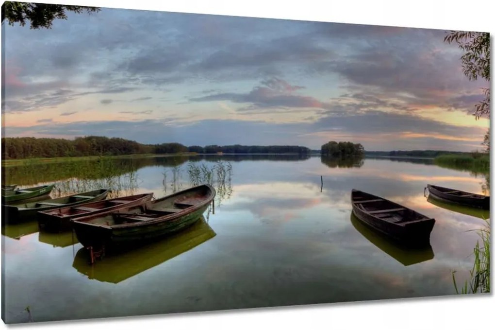 Vászonkép 120x70 Tó Wolsztynban