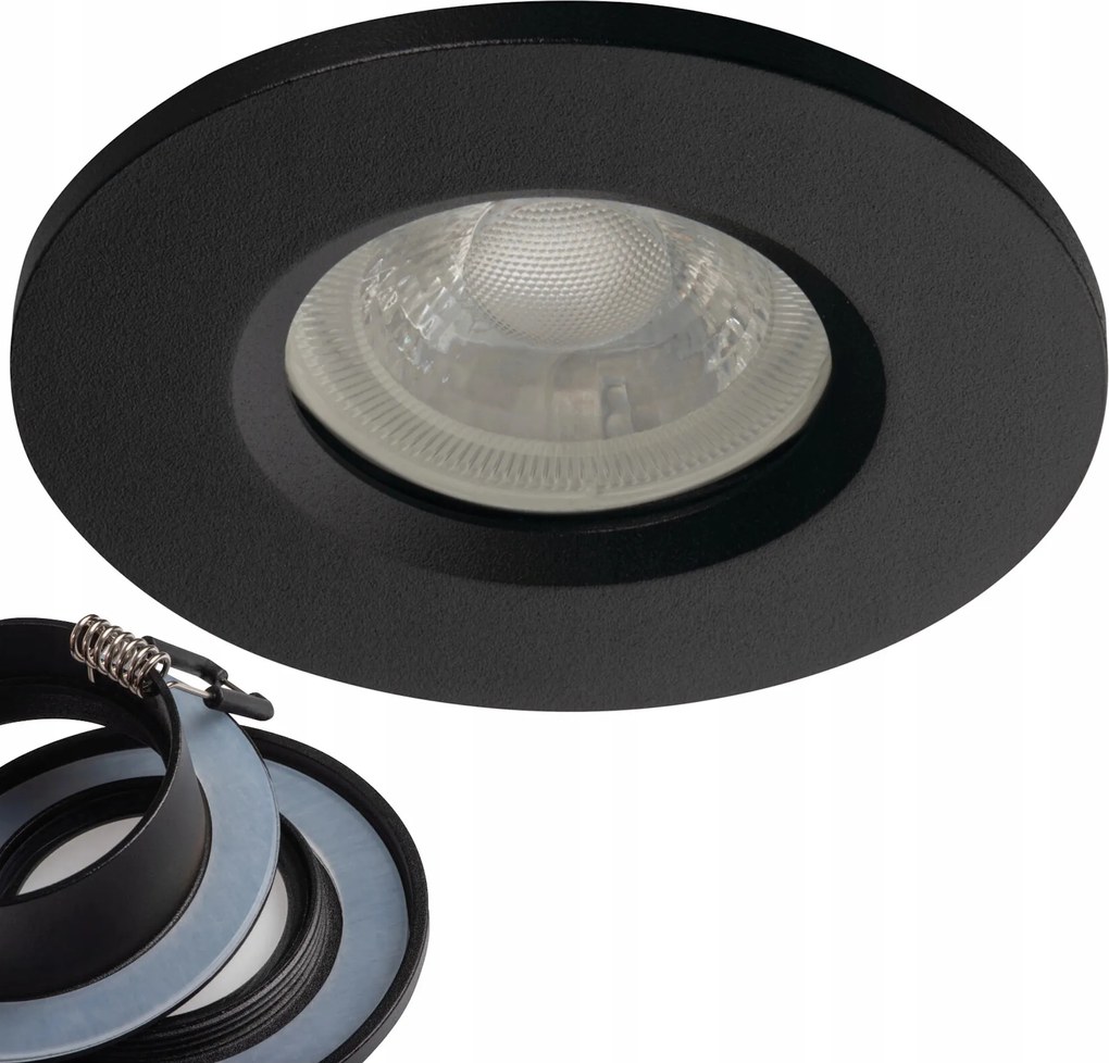 Mennyezeti Led lámpatest gyűrű fürdőszoba lámpa Talu IP44 fekete