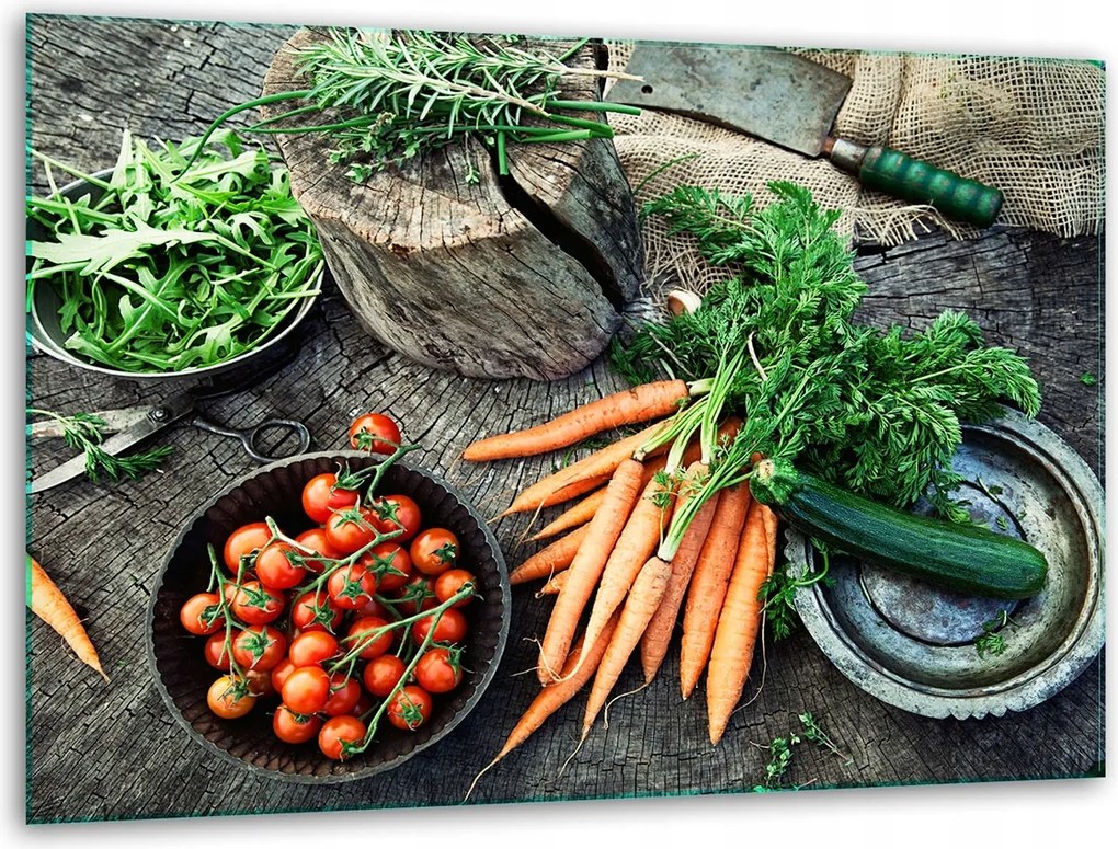 7in1 Üveg Vágódeszka Állvány 40x30 Zöldség Edzett Üveg