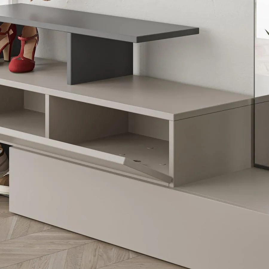 Előszobafal Ramda - Light Mocha, Anthracite