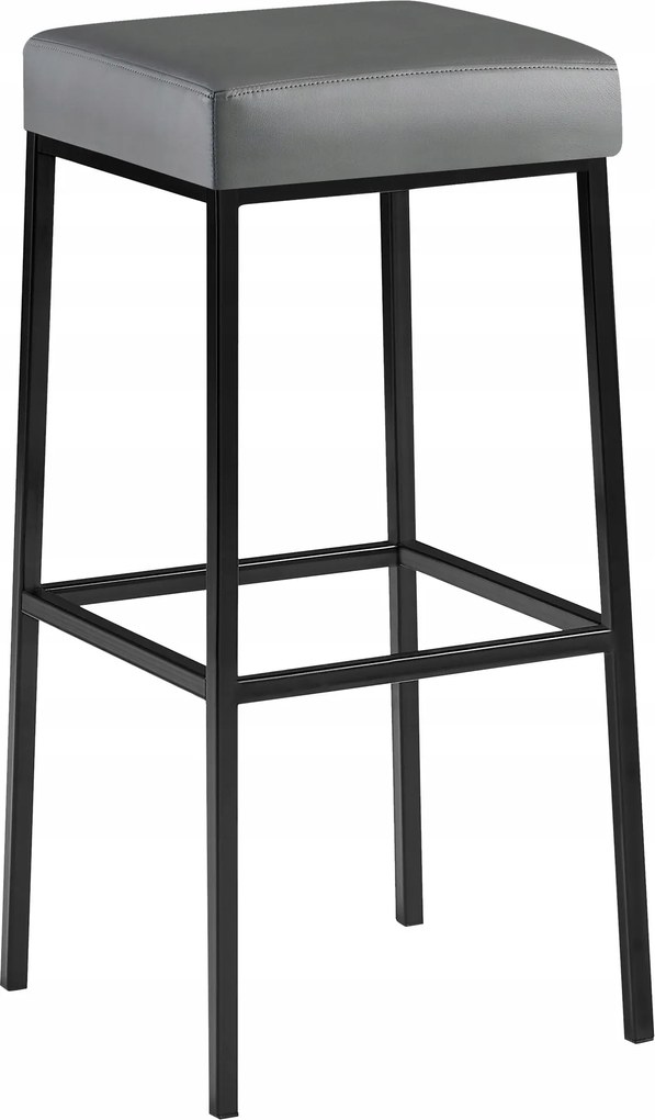 Bárszék magas bárszék hoker fekete-szürke