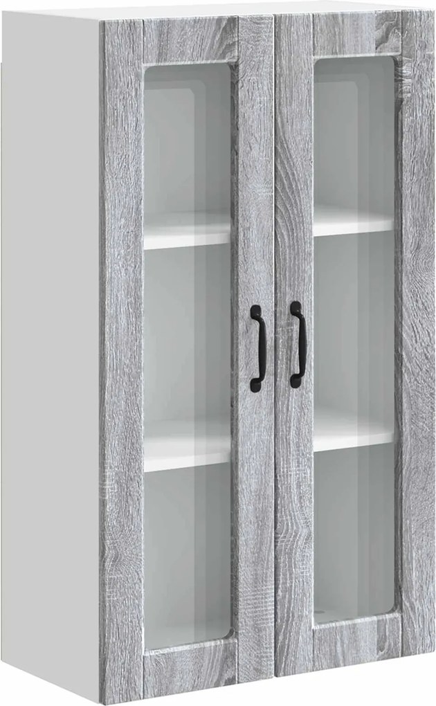 vidaXL Konyhaszekrény polcokkal Szürke Sonoma 60 x 31 x 100 cm Faanyag