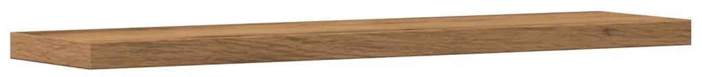 4 db kézműves tölgy színű szerelt fa fali polc 40 x 10 x 1,5 cm