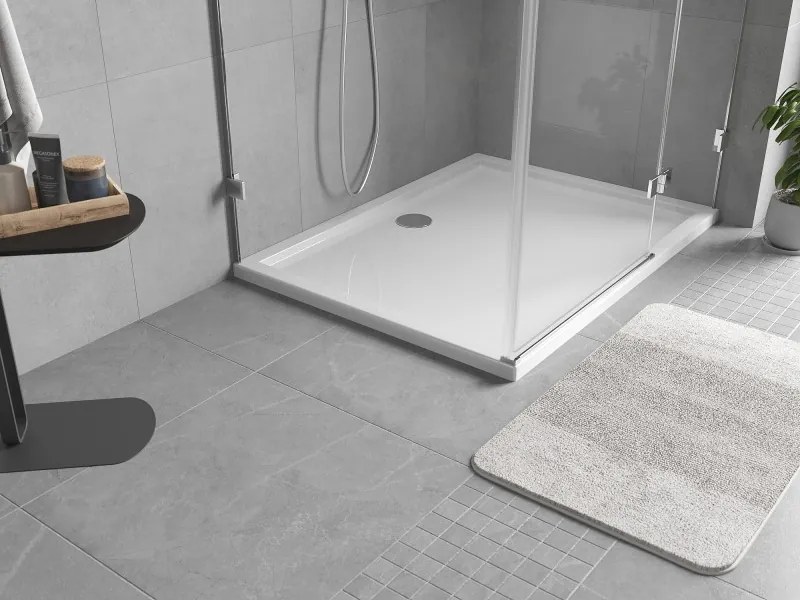 Mexen Flow téglalap alakú slim zuhanytálca 120 x 100 cm, fényes fehér - 46R101012