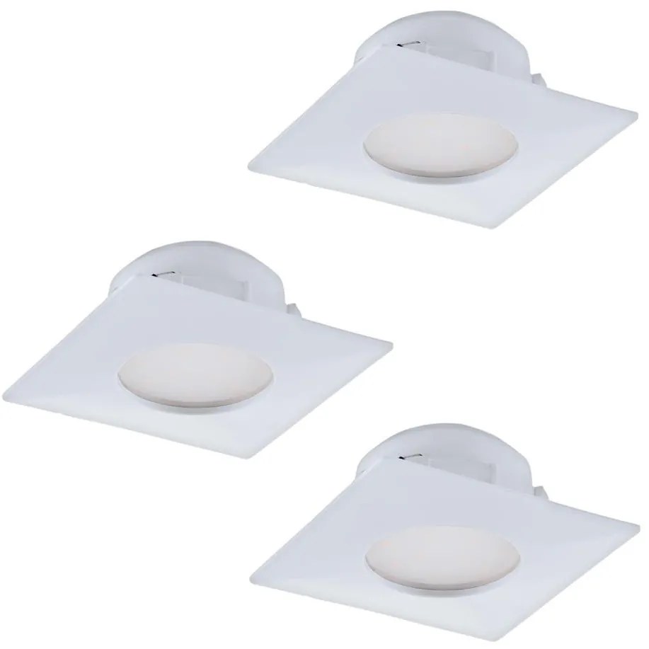 Eglo 95801- SET 3x LED Beépíthető lámpa PINEDA 1xLED/6W/230V