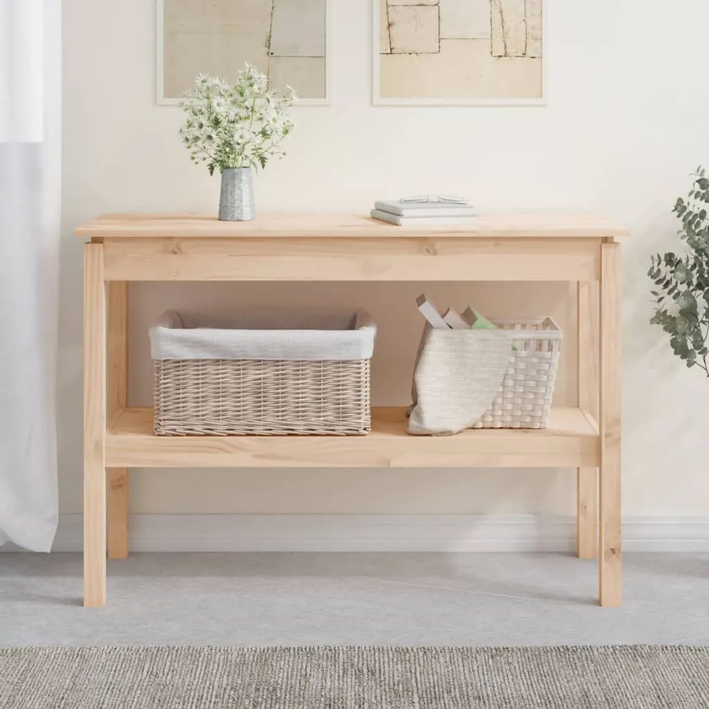 tömör fenyőfa tálalóasztal 110 x 40 x 75 cm