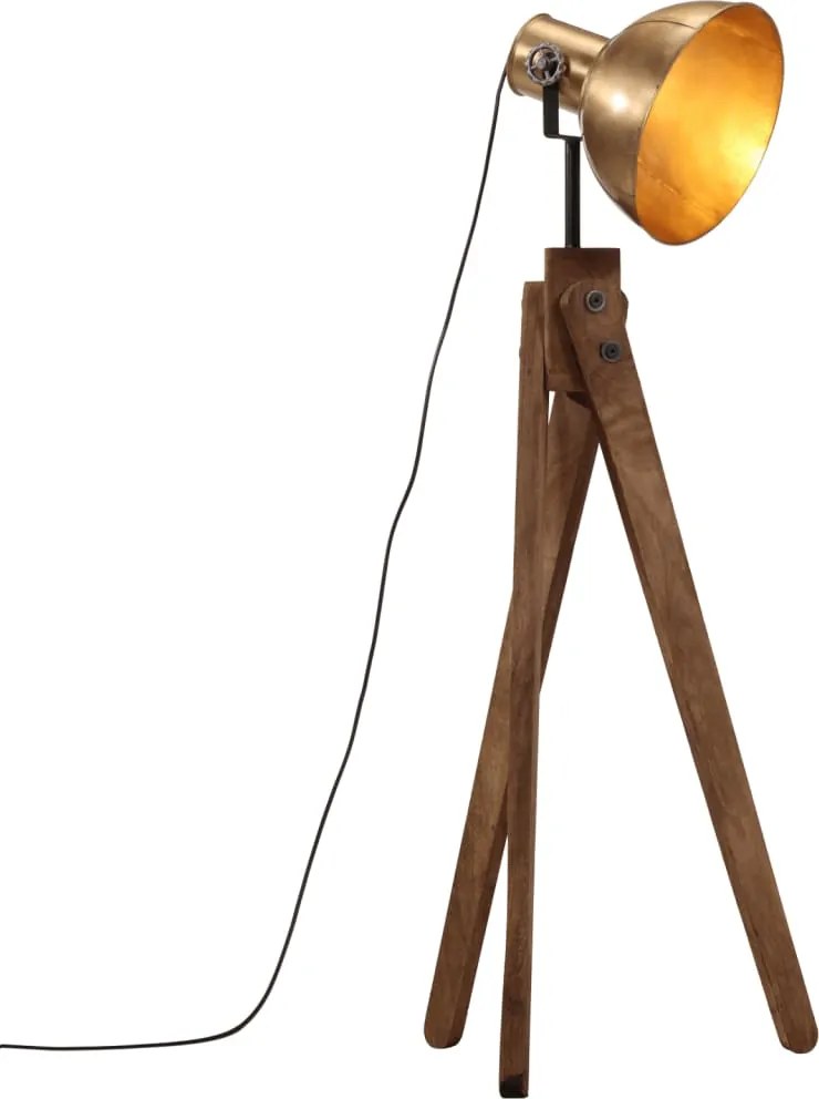 vidaXL antik sárgaréz állólámpa 25 W 45x45x120 cm E27