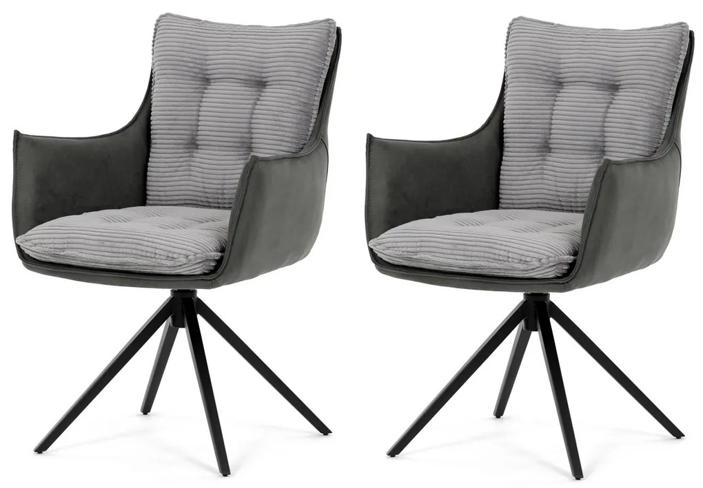Étkezőszék szett forgó mechanizmussalDCH-D1345 GREY2, 2 db