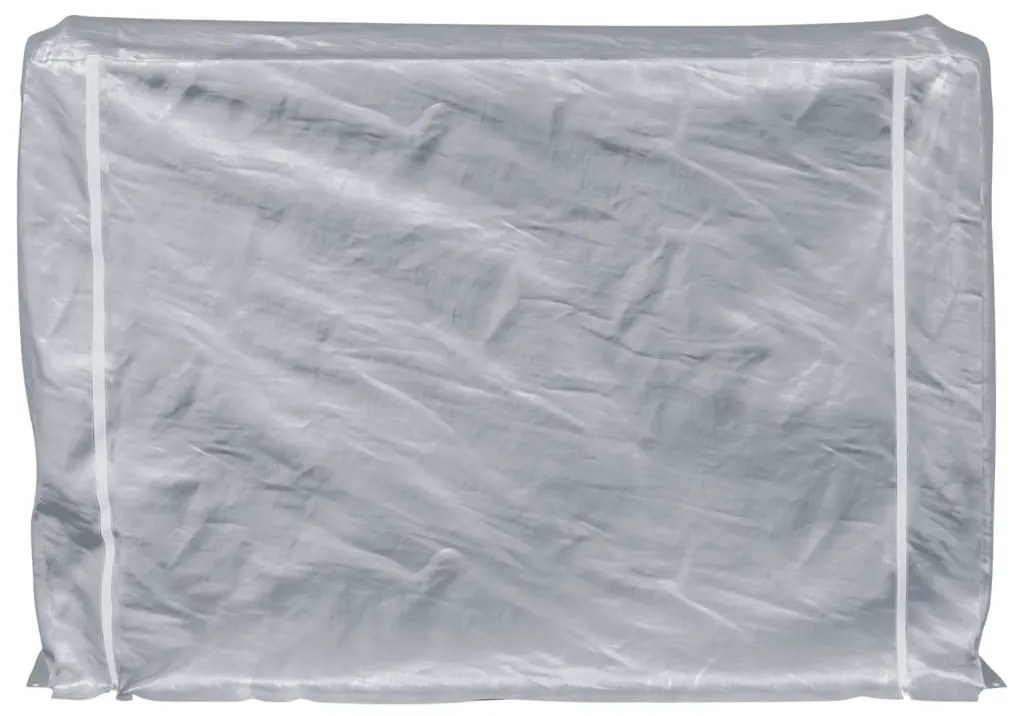 Tűzifa állvány esővédővel 200x25x150 cm Horganyzott acél