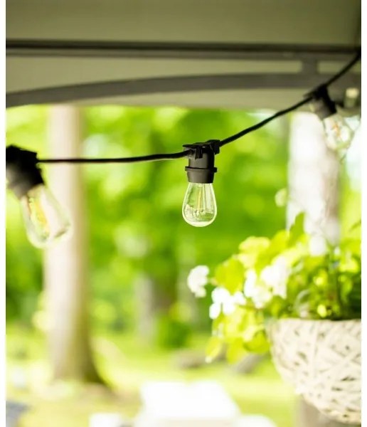 Kültéri dekoratív fénylánc MIMOSA 20xE27/1,3W/230V IP44 10m