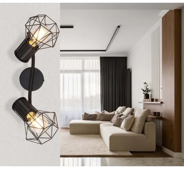 Globo 54017-2 - Spotlámpa PRISKA 2xE27/40W/230V