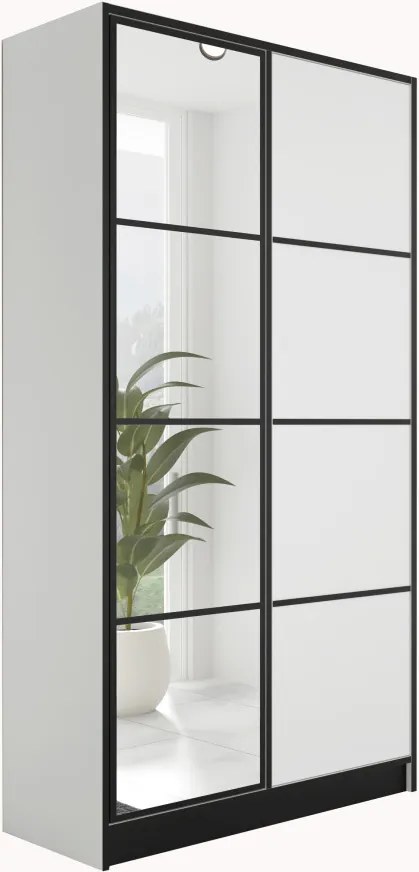 Eden 2D Gardróbszekrény 104,8cm, Fehér