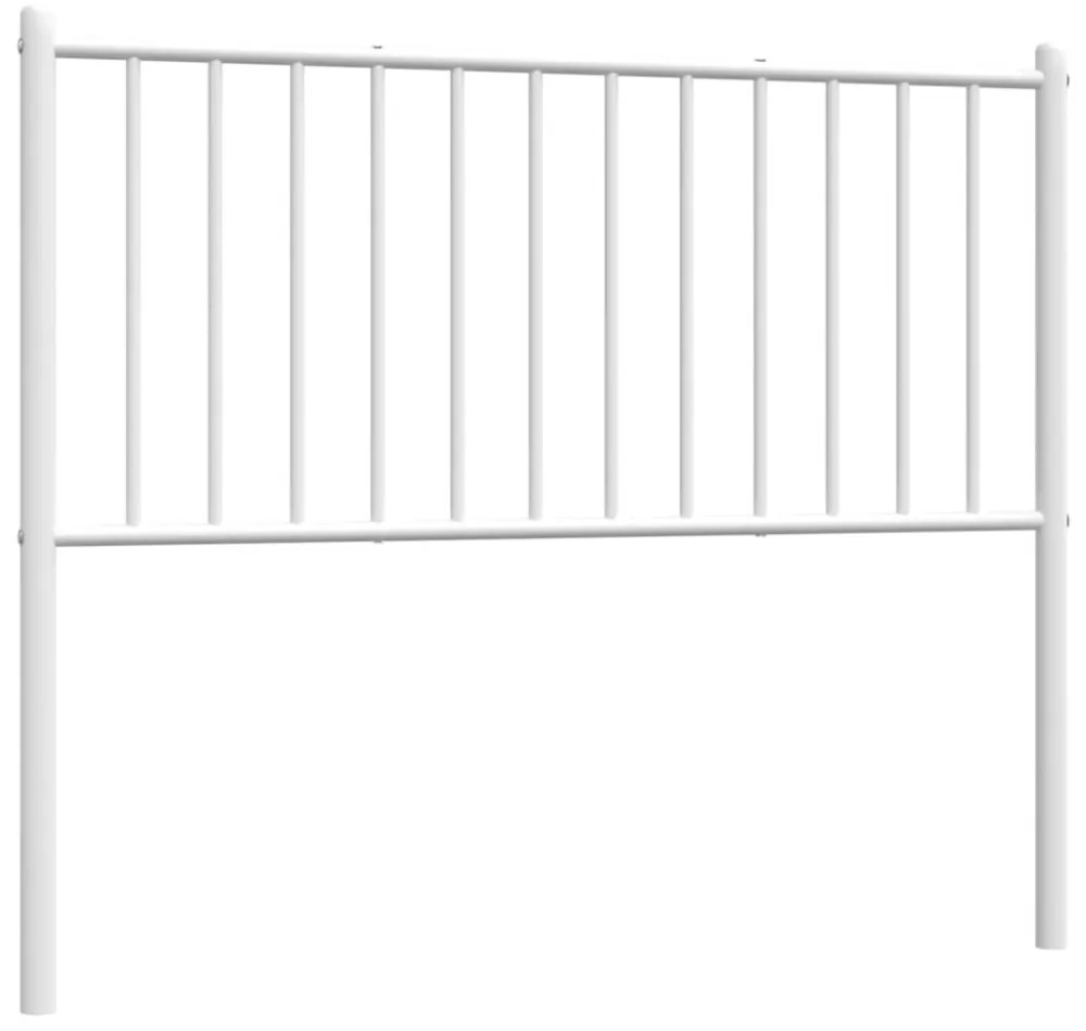 fehér fém fejtámla 100 cm