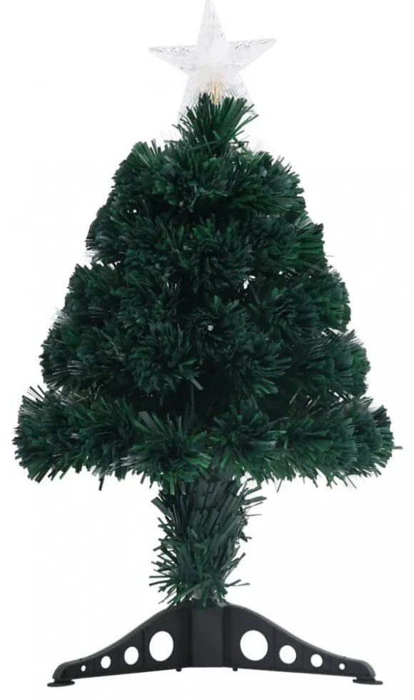 száloptikás megvilágított karácsonyfa állvánnyal 64 cm