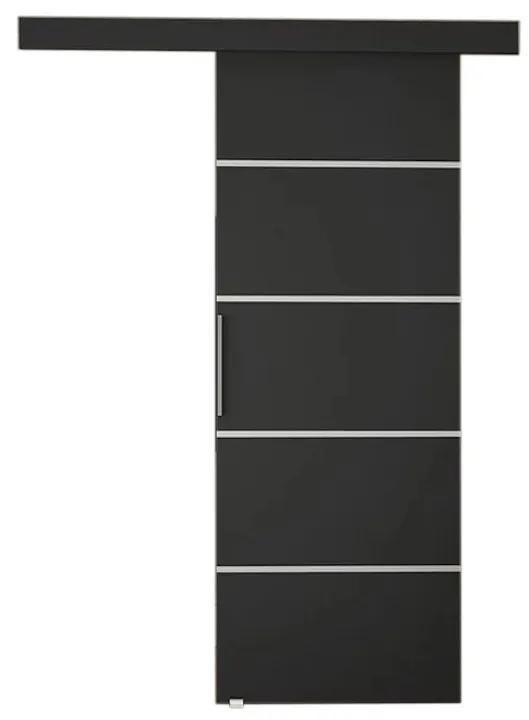 DOLANO III tolóajtó, 96,5x205, fekete